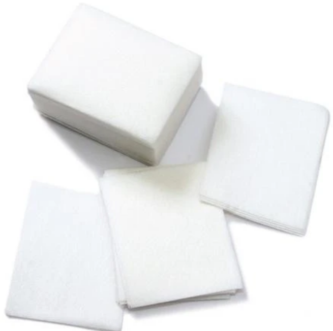 100-PCS/ Multi-purpose Cotton Wipes 3"x 3.5", 1ply - Gold Cosmetics & Supplies