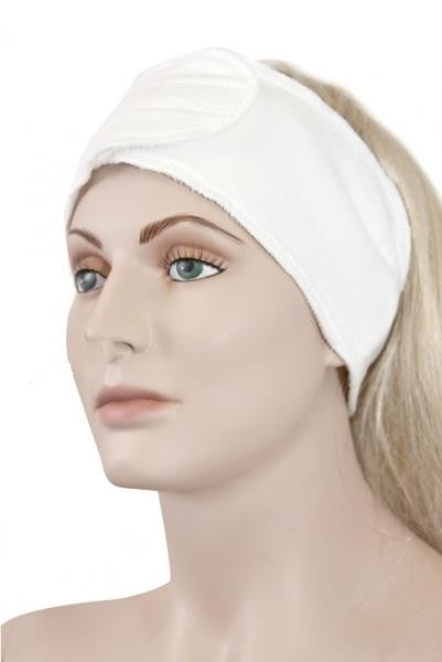 3-pcs/ Velour Elastic Headband - Velcro - Gold Cosmetics & Supplies