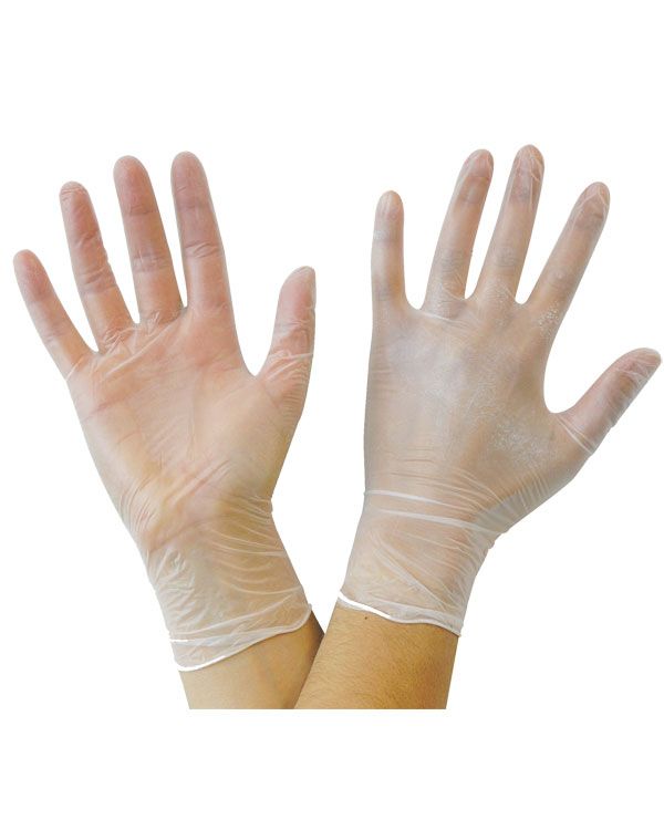100/pcs Disposable Vinyl Gloves (Powder-Free) - Gold Cosmetics & Supplies
