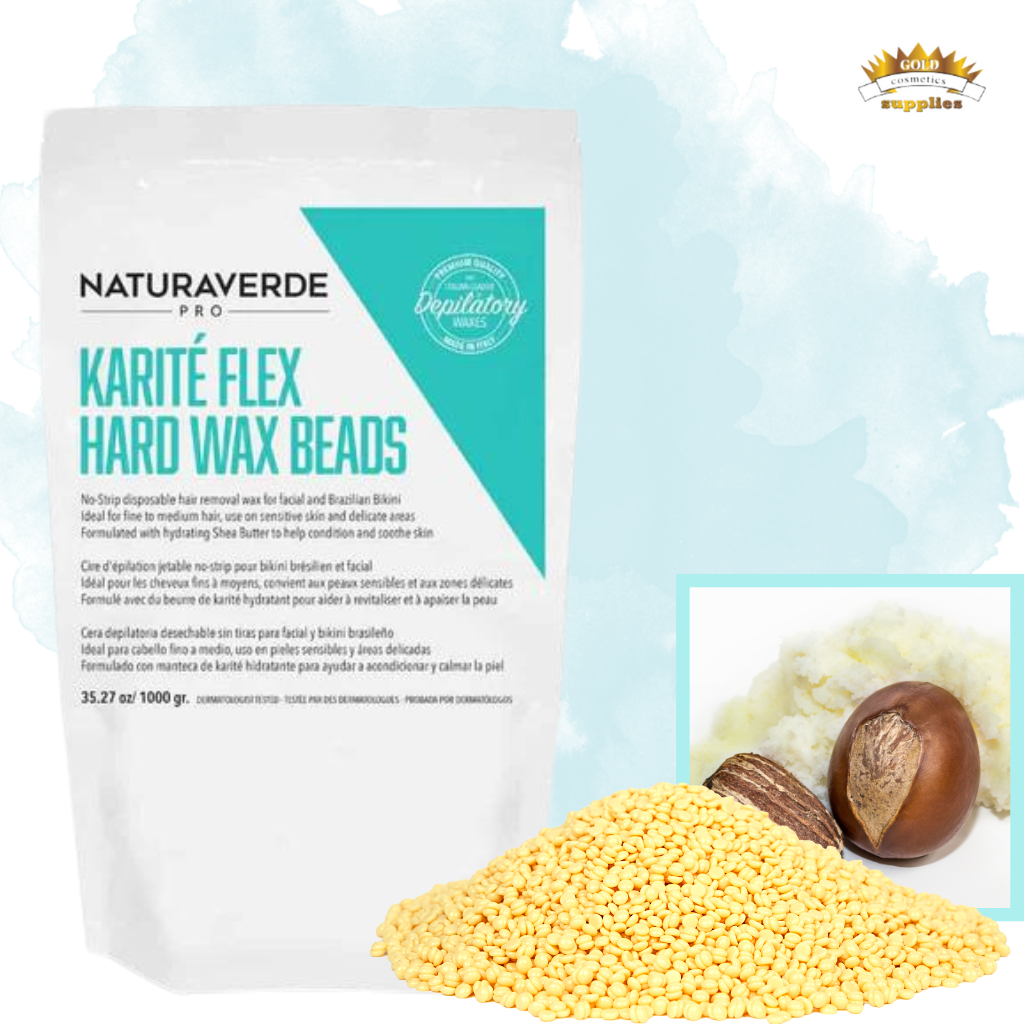 NaturaverdePro Karite Hard Wax Beads  35.27oz  No-Strip Hair Removal Wax