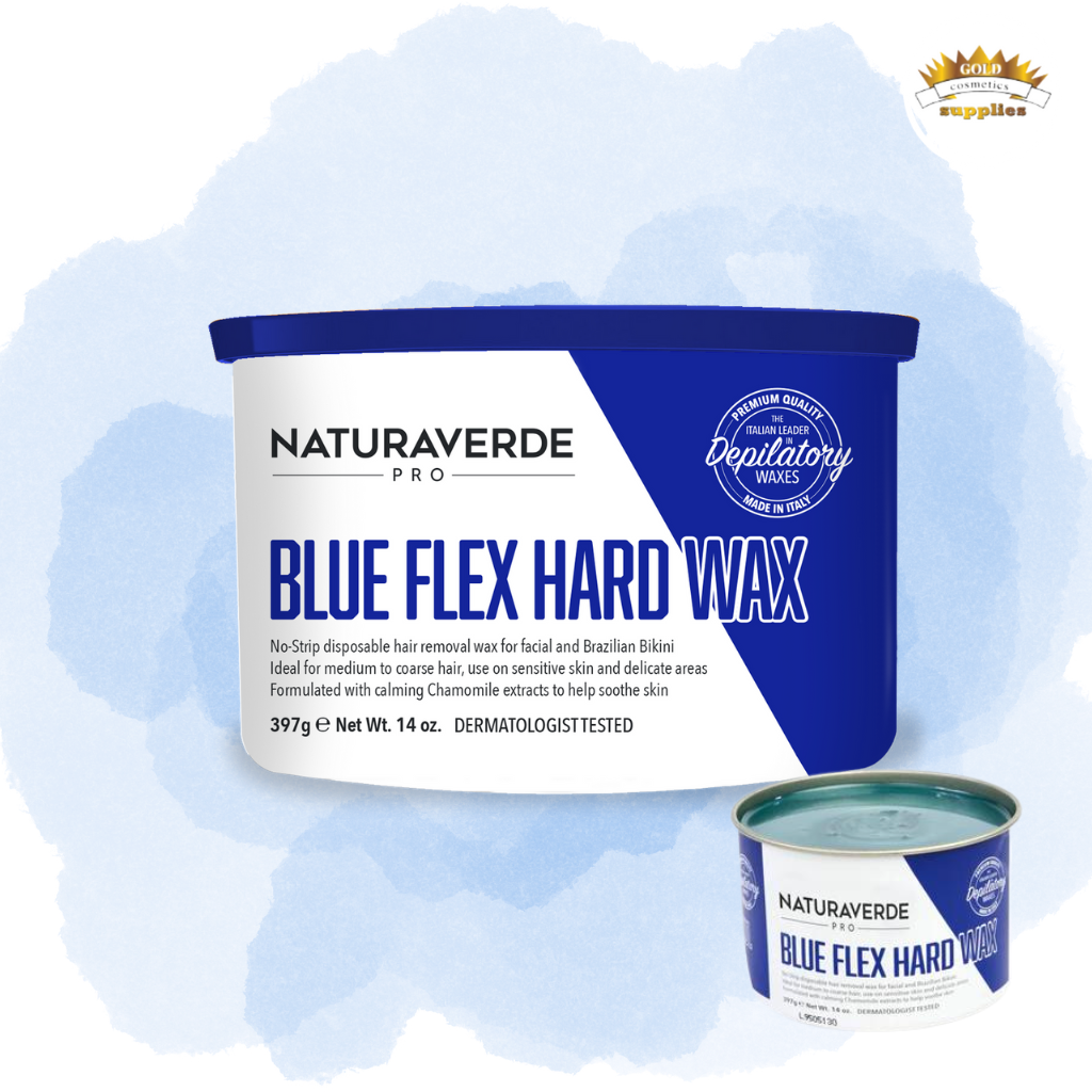 NaturaverdePro Blue Hard Wax | 14 oz- Ideal for Sensitive Skin and Delicate Areas