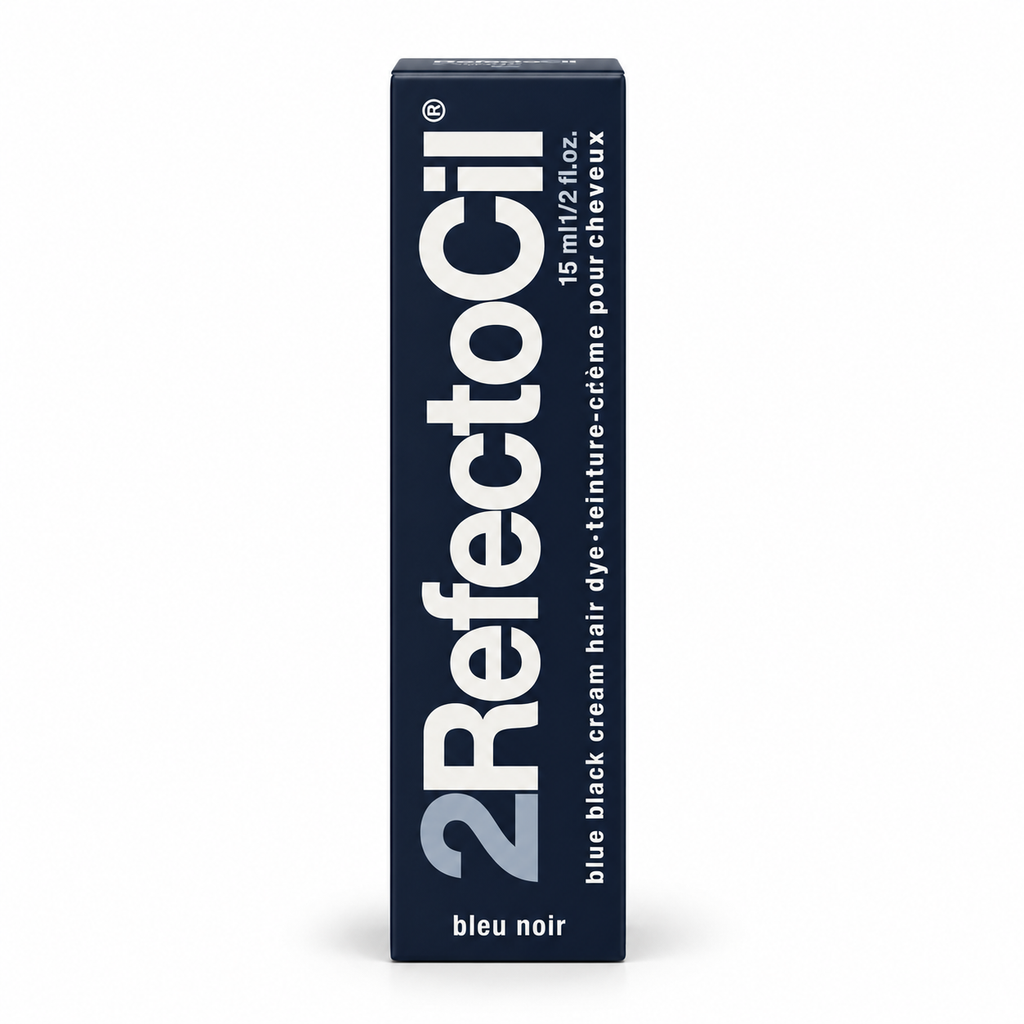 RefectoCil No. 2 Blue Black Professional Cream Hair Dye 15 ml box on a white background