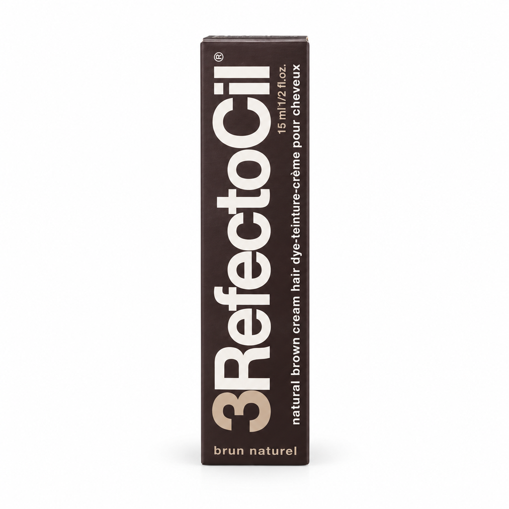 RefectoCil No. 3 Natural Brown Professional Cream Hair Dye 15 ml box on a white background