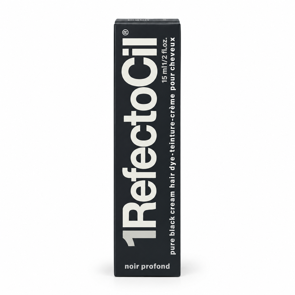 RefectoCil No. 1 Pure Black Professional Cream Hair Dye 15 ml box on a white background