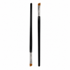 Professional angled tint brush shown in two views, featuring a black wooden handle, silver ferrule, and synthetic bristles on a white background.