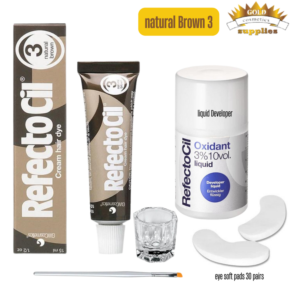 Refectocil Hair Dye Mini Kit - Natural Brown - Free Shipping
