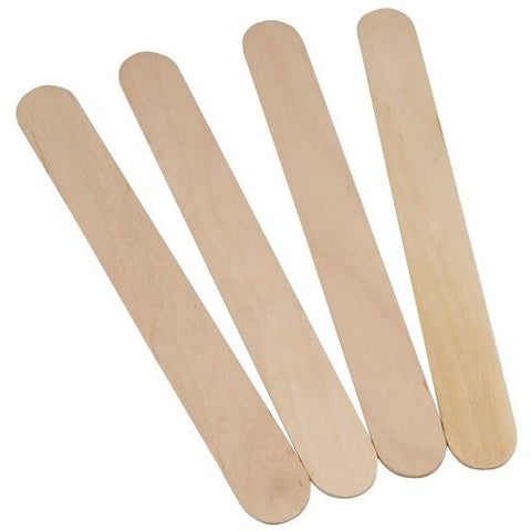 1000 Pieces Wax Sticks Wood Wax Spatula Wax Applicator Sticks, Include 500  Pieces Large Eyebrow Wax Applicator and 500 Pieces Small Wooden Waxing