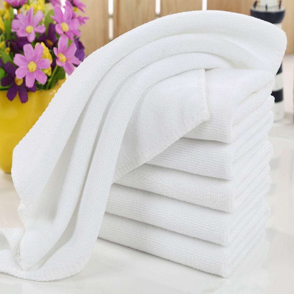 1 Case/ 216-PCS White Microfiber Facial Towels - Gold Cosmetics & Supplies