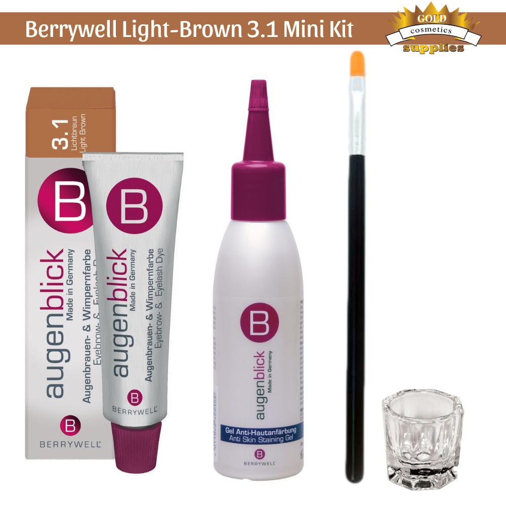 4-Pc/ Berrywell Light Brown 3.1 Kit - Gold Cosmetics & Supplies