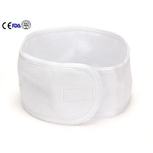 Case/ 200-Pcs White Terry Spa Headband White - Gold Cosmetics & Supplies