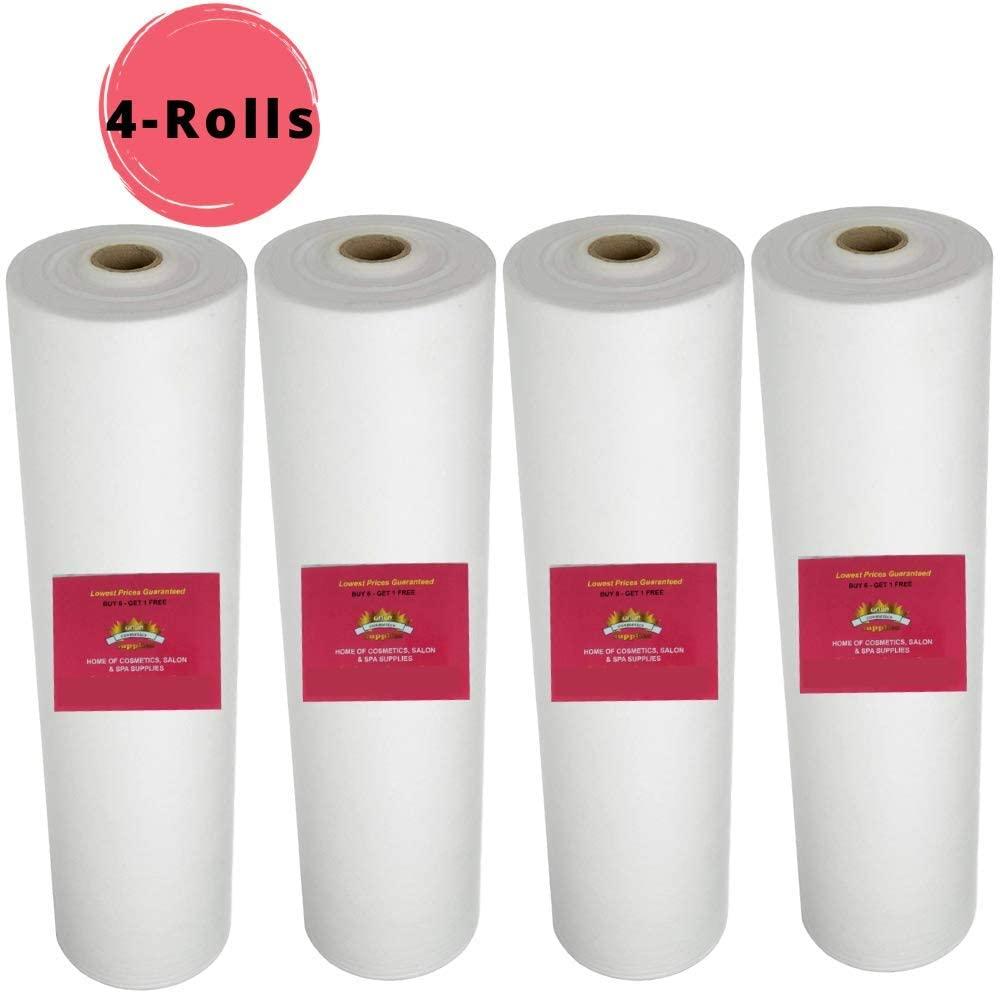 1 Case/ 4-Pcs/ Disposable Perforated Bed Cover Roll (24" x 330 ft.) - Gold Cosmetics & Supplies