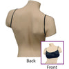 12-PCS/ Disposable Backless Bra -Black - Gold Cosmetics & Supplies