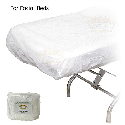 10-PCS/ Disposable Fitted Bed Sheets - Gold Cosmetics & Supplies