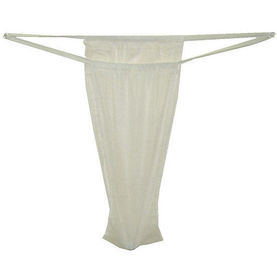 6-PCS/ WHITE Disposable Bikini Thong - Gold Cosmetics & Supplies