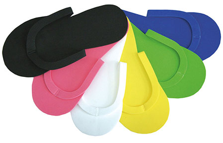 12-pairs/ foam pedicure slippers - mix color - Gold Cosmetics & Supplies