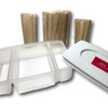 350-pcs Wax Applicators Tray Kit - Gold Cosmetics & Supplies