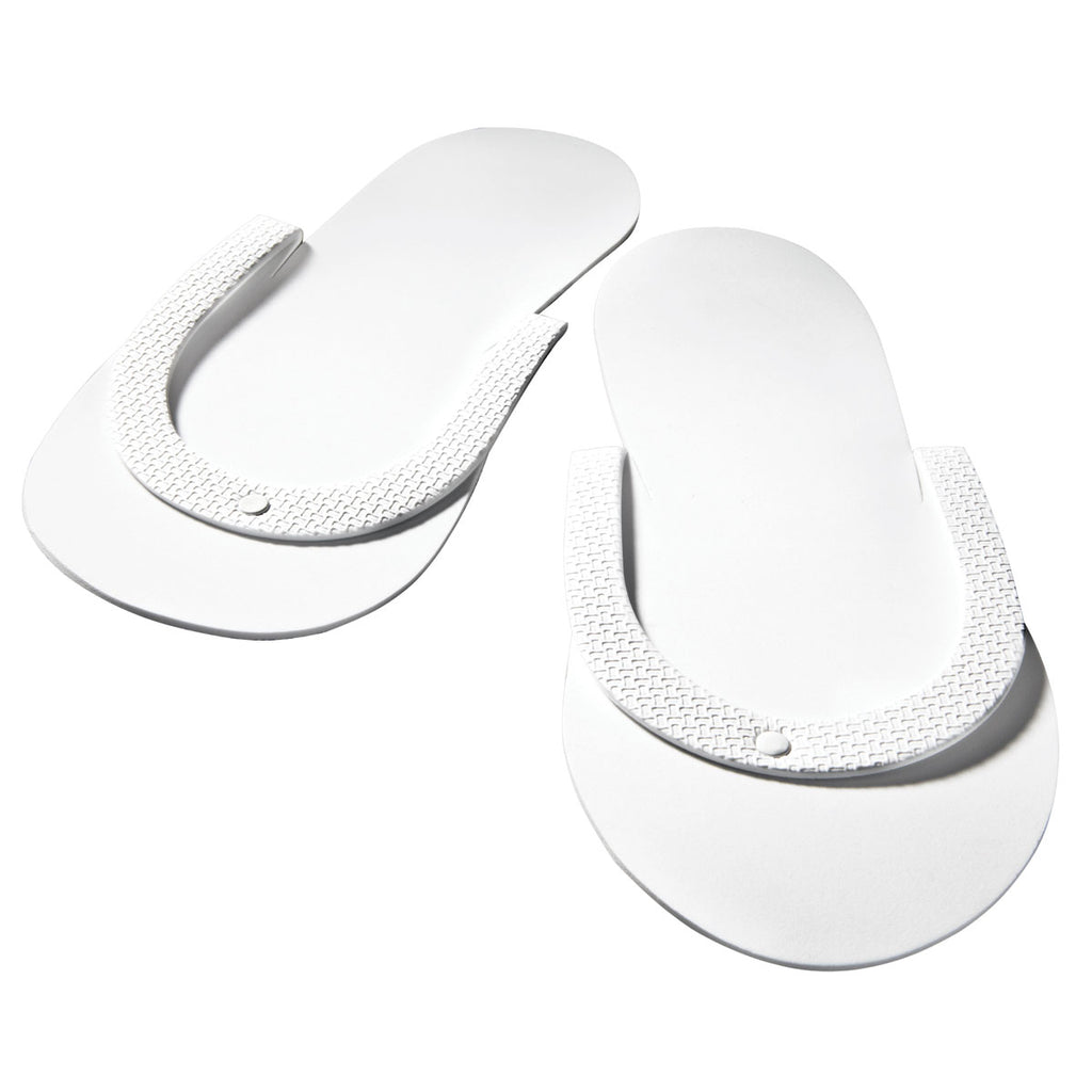 1 case/ 480 pairs - foam pedicure slippers - white - Gold Cosmetics & Supplies