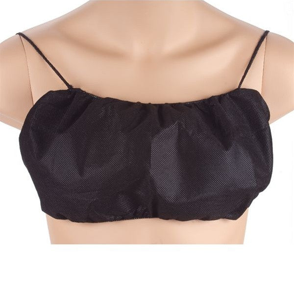 12-PCS/ Disposable Backless Bra -Black - Gold Cosmetics & Supplies