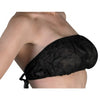 20-PCS/ Disposable Strapless Bra with Strings Tie -Black - Gold Cosmetics & Supplies