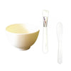 1 CASE/ 50-PCS MEDIUM - Rubber Silicon Mask Mixing Bowl (White) - Gold Cosmetics & Supplies