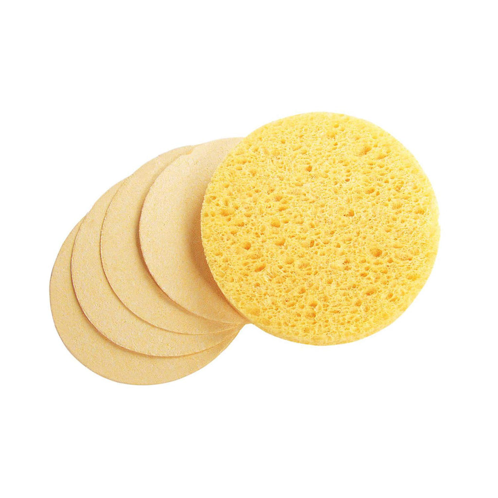 24/pcs Compressed Facial Sponges (disc shape) - Gold Cosmetics & Supplies