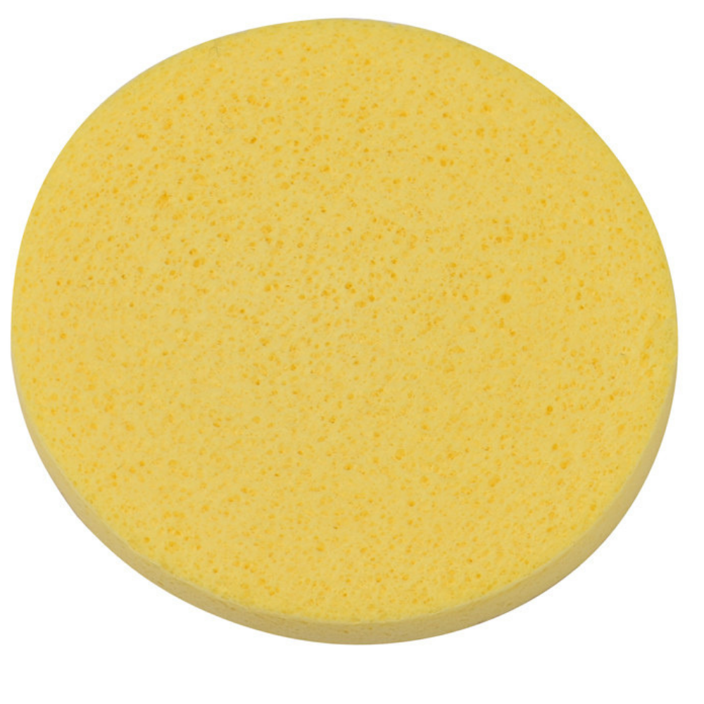 240-PCS/ Yellow Compressed Facial Sponges - Gold Cosmetics & Supplies