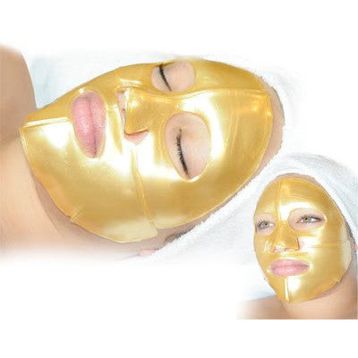 100-pcs/ crystal collagen 24k gold mask - Gold Cosmetics & Supplies