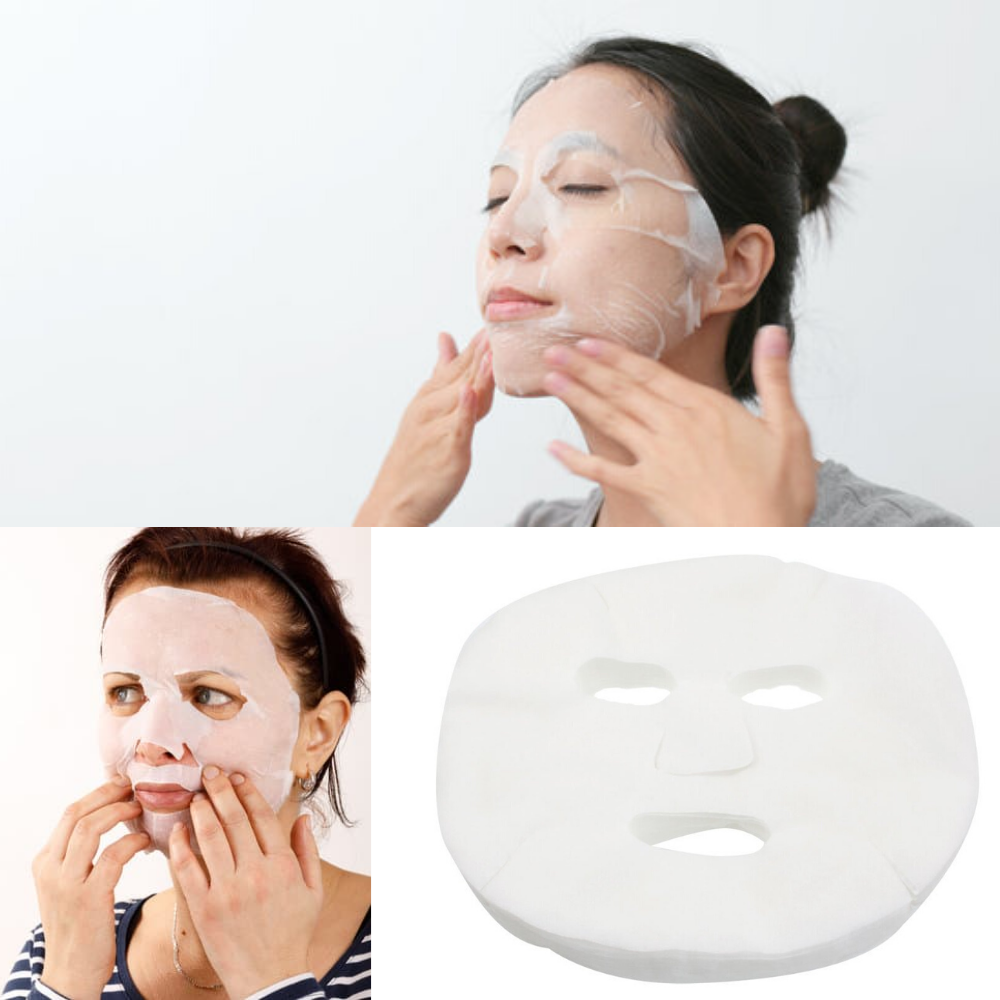 100-pcs/ cotton facial mask sheets round - Gold Cosmetics & Supplies
