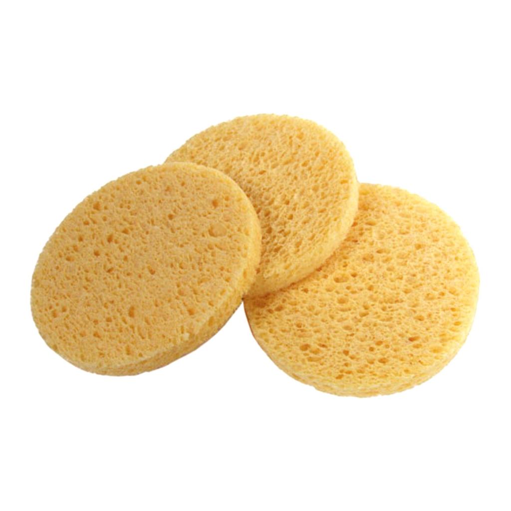 Non-compressed Cellulose Sponges - Gold Cosmetics & Supplies