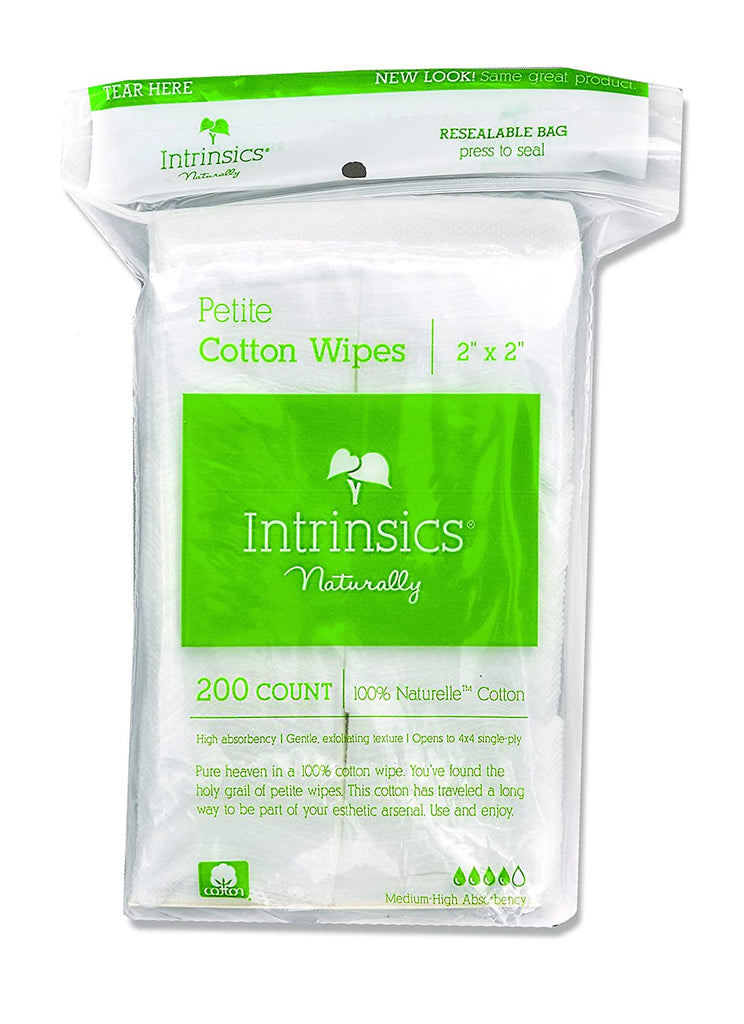 Intrinsics Petite Cotton Wipes 2x2 - Gold Cosmetics & Supplies