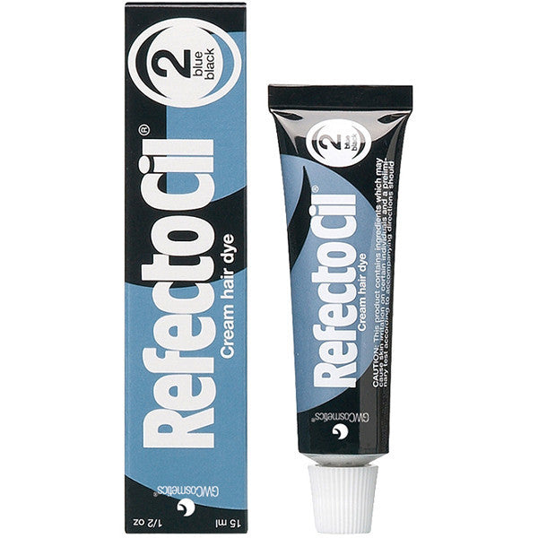 Refectocil Cream Hair Dye - 2.0 Blue-Black, 0.5 oz. - Gold Cosmetics & Supplies