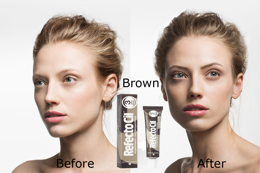 Refectocil Natural Brown + Natural Brown + 2 Gifts - Gold Cosmetics & Supplies