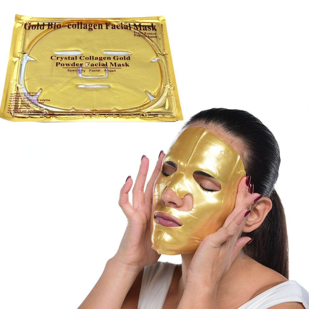 100-pcs/ crystal collagen 24k gold mask - Gold Cosmetics & Supplies