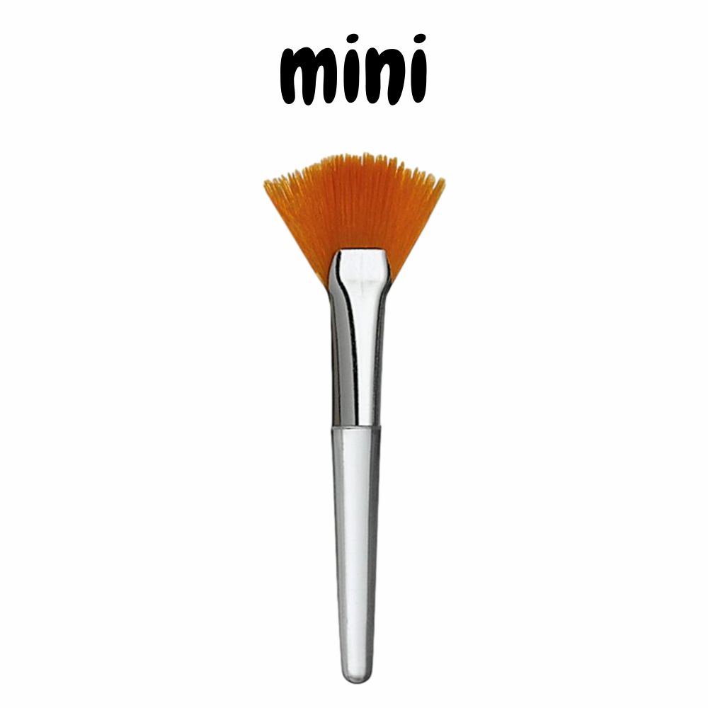 25-pc/ Mini Fan Brush - Gold Cosmetics & Supplies