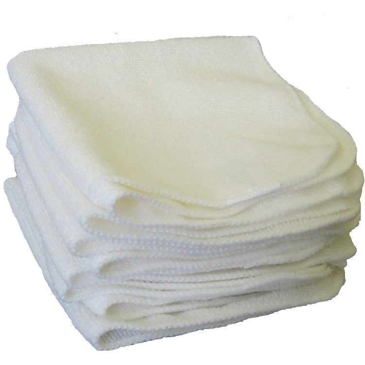 24-pcs/ microfiber facial towels - white - Gold Cosmetics & Supplies