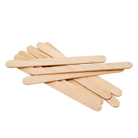 100Pcs 8.8x0.5cm Wax Applicator Sticks Disposable Wooden Waxing